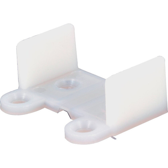 Prime-Line 1-7-16 In. x 3-4 In. White Nylon Single Pocket Door Guide N 6565 205370