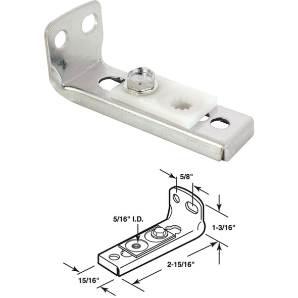 Prime-Line Bifold Door Bottom Pivot Bracket N 6543