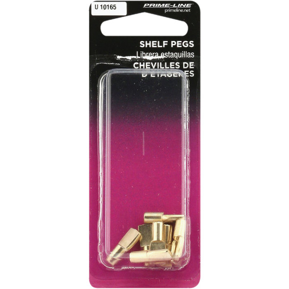 Prime-Line 5mm Brass Metal Shelf Support Peg (8-Count) U 10165 208124