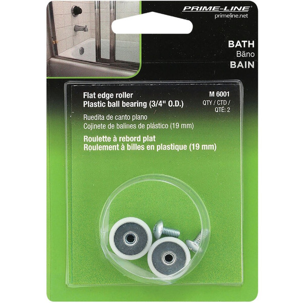 Prime-Line 3-4 In. X 3-8 In. Flat Shower Door Roller (2-Count) M 6001 235725