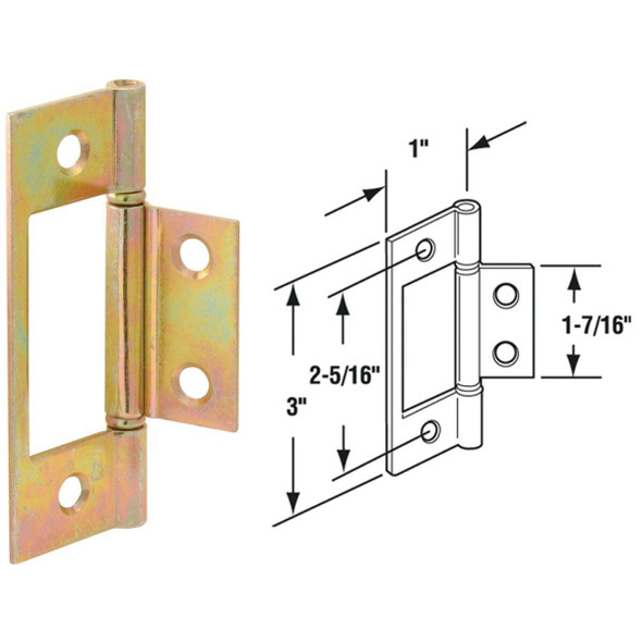 Prime-Line Closet Door Hinge (2 Count) N 6656