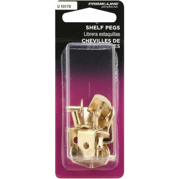 Prime-Line 5mm Brass Metal Shelf Support (8-Count) U 10170 259055