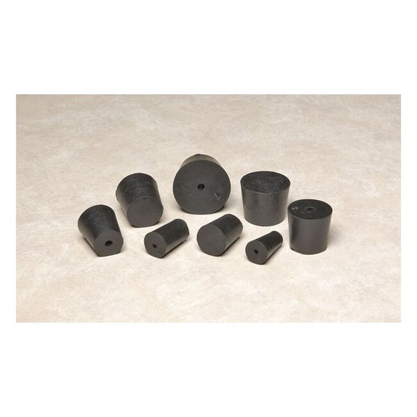 Manufacturer Varies Stopper,25 mm H,Natural Rubber,Black,PK8 RST10-H