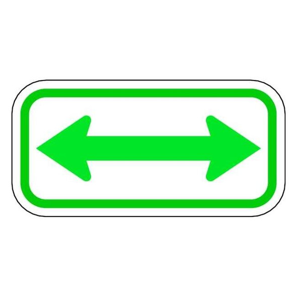 Lyle Arrow Supplemental Parking Sign,6" x 12, AR-003-12HA AR-003-12HA