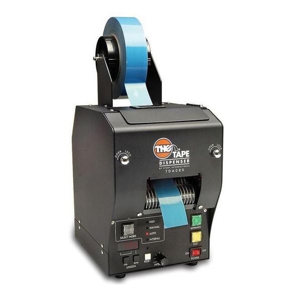 Tape Dispenser, 3.15 in Max. Tape Width, 3 in Tape Core Dia, Metal, Black