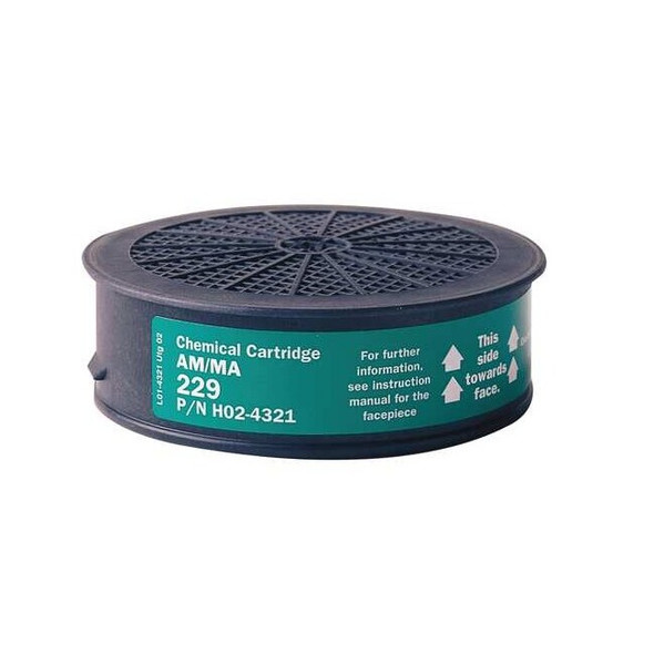 Sundstrom Safety Cartridge, Green, Push to Connect, Sundstrom Respirators SR 229