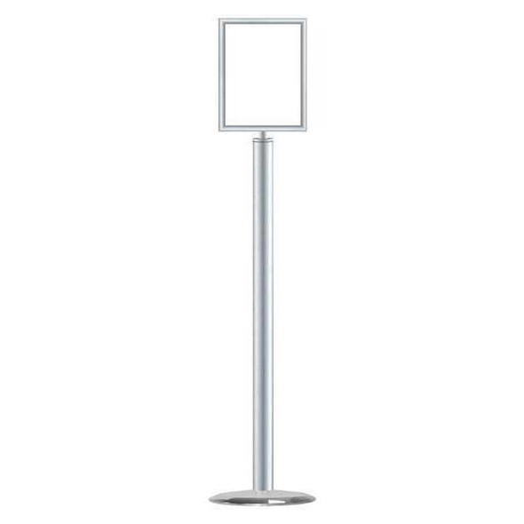 Manufacturer Varies Floor Sign Holder,Silver,46.06" H 1310U-1S-8511HD-V Manufacturer Varies Floor Sign Holder,Silver,46.06" H 1310U-1S-8511HD-V