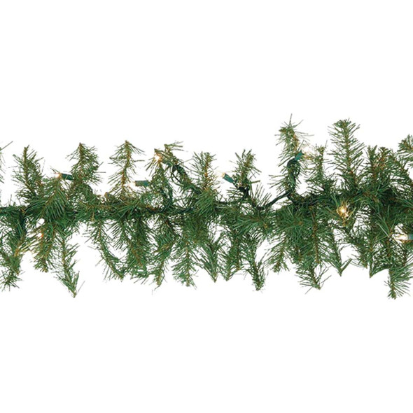 Gerson 9 Ft. Prelit Canadian Pine Garland 437301