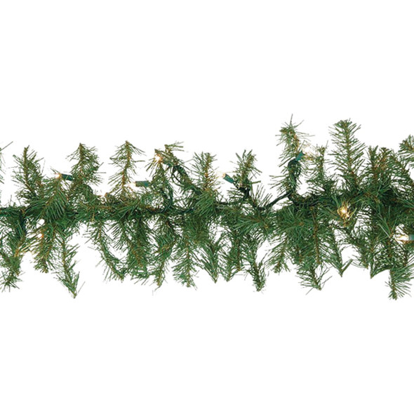 Gerson 9 Ft. Prelit Canadian Pine Garland 437301