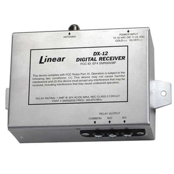 Linear One-Channel Metal Case Receiver,304 MHz DX-12