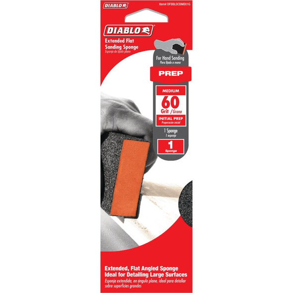 Diablo 60 Gr Ext Sanding Sponge DFBBLOCBMD01G 354419