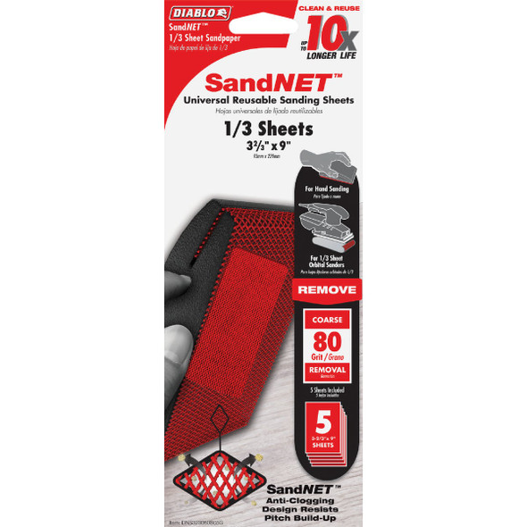 Diablo 80gr 1/3 Sandnet Sheet DNS323080S05G