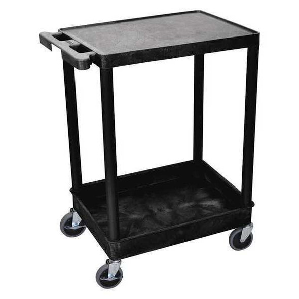 Manufacturer Varies Utility Cart,300 lb. Cap.,Resin,2 Shlvs STC21-B
