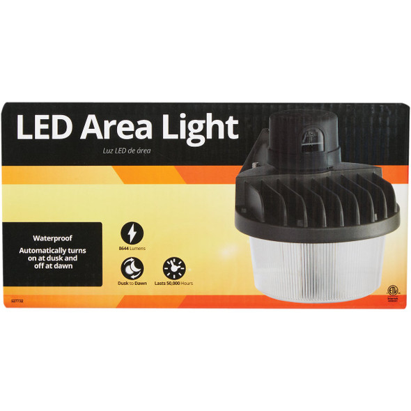 Dusk to Dawn LED Outdoor Area Light, 8644 Lm.