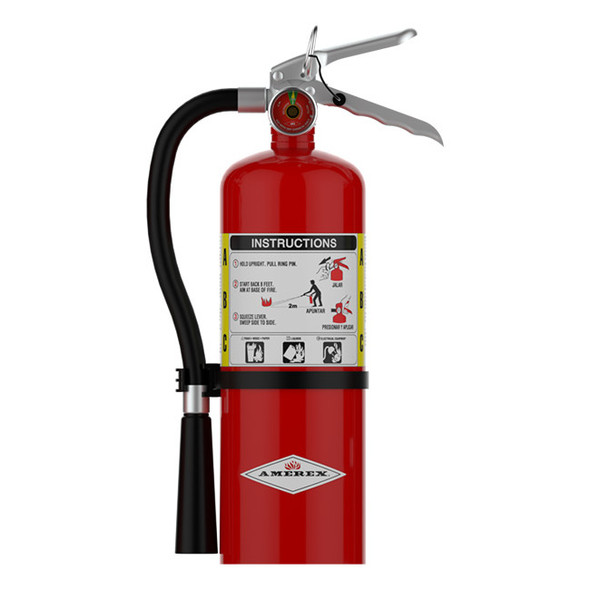 Amerex® 5 lb ABC Extinguisher w/ Aluminum Valve & Vehicle Bracket