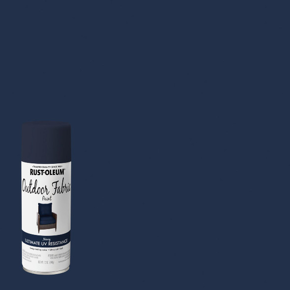 Rust-Oleum 12 Oz. Flat/Matte Outdoor Fabric Spray Paint, Navy 358832