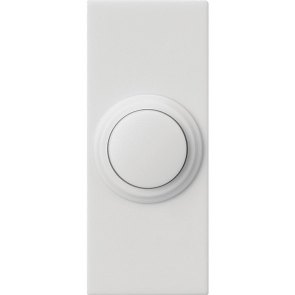 Heath Zenith Wireless White Doorbell Push-Button 18000126