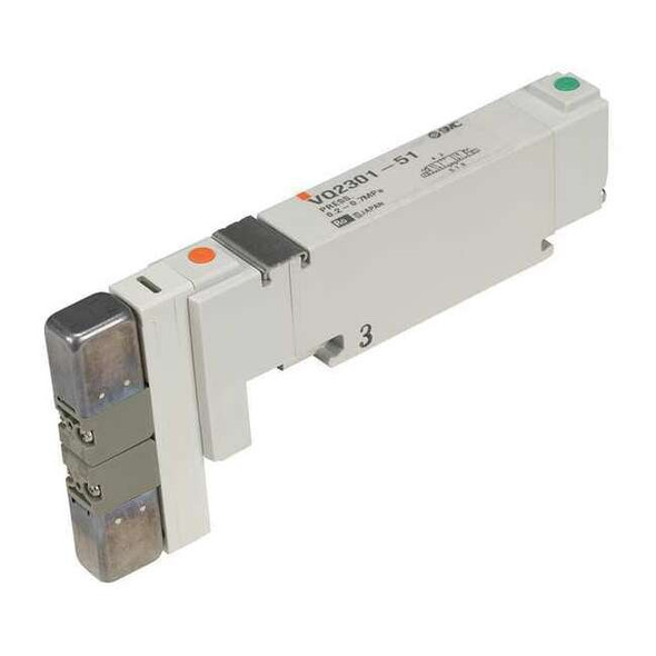 Smc Solenoid Air Con Valve,Five-Way,101 psi VQ2101-51