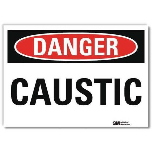 Danger Sign, 10 in H, 14 in W,Horizontal Rectangle, English, U3-1151-RD_14X10