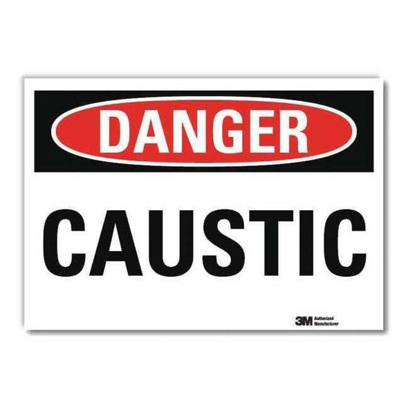 Danger Sign, 10 in H, 14 in W,Horizontal Rectangle, English, U3-1151-RD_14X10