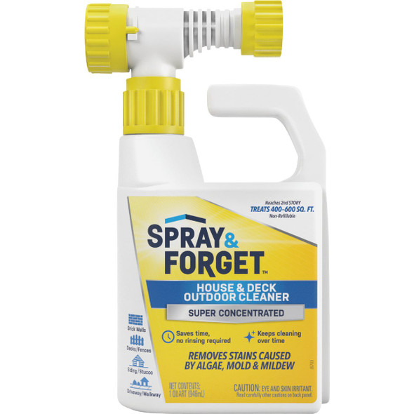 Spray & Forget 32 Oz. Hose End Sprayer House & Deck Outdoor Cleaner SFDHEQ06