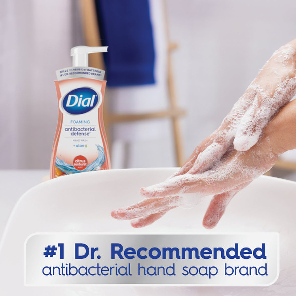 Dial Antibacterial Defense 7.5 Oz. Citrus Sunburst + Aloe Foaming Hand Wash 2138225 604923