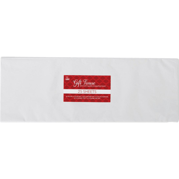Paper Images 25-Sheet White Tissue Paper TISW25CD-DIB Pack of 72