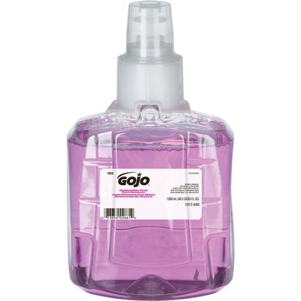 GOJO LTX-12 Antibacterial Plum 1200mL Foam Handwash Refill (2-Pack) 1912-02