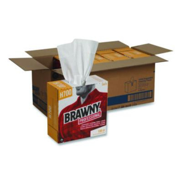 Brawny® Professional Medium Weight HEF Shop Towels, 9.1 x 16.5, 100/Box 25070