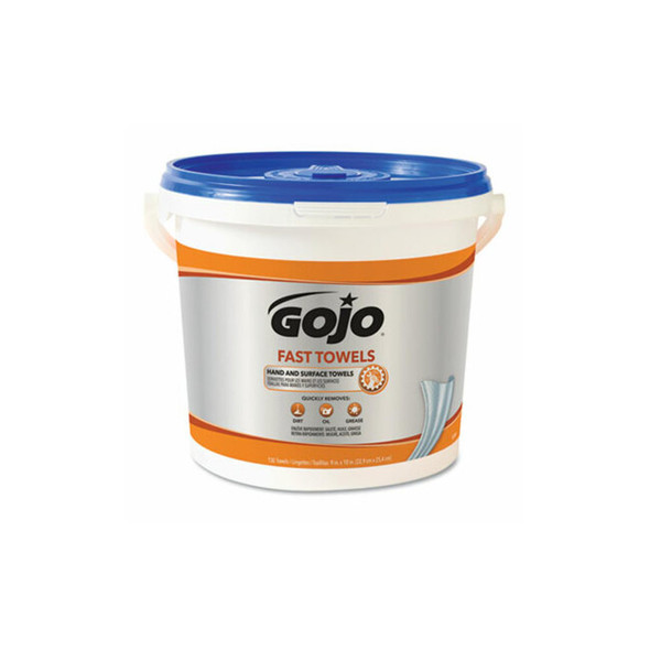 GOJO® WIPES,FAST 4/130 BCKT 6298-04