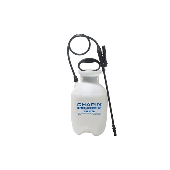Bleach and Disinfectant Sprayer, 1 gal, 12 in Extension, 34 in Hose