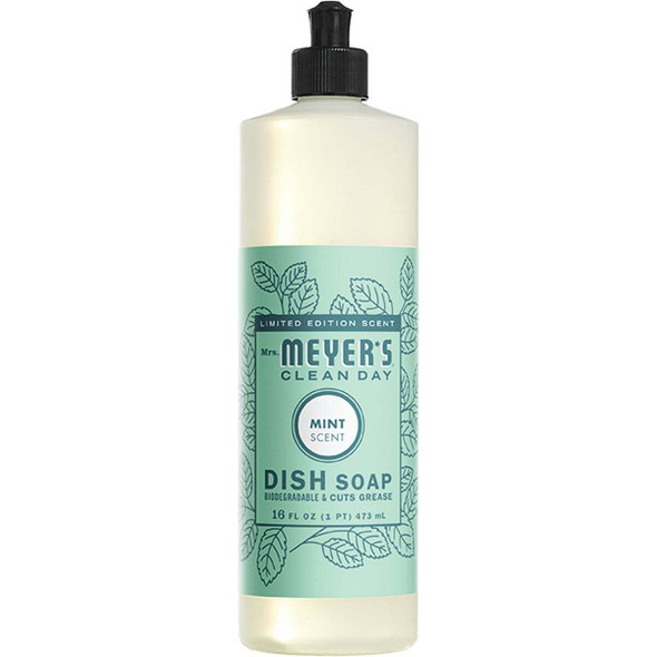 Mrs. Meyer's Clean Day 16 Oz. Mint Liquid Dish Soap 70349