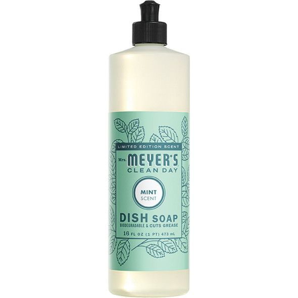 Mrs. Meyer's Clean Day 16 Oz. Mint Liquid Dish Soap 70349