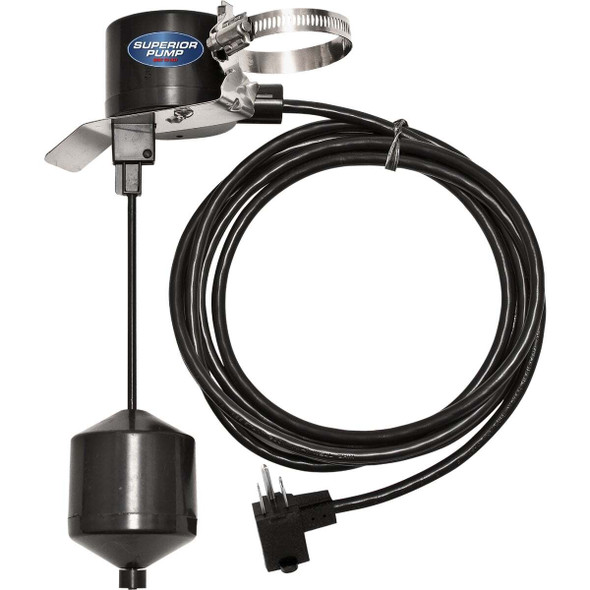 Superior Pump 10 Ft. Vertical Pump Switch with Tapered Float Ball 92010-RTL