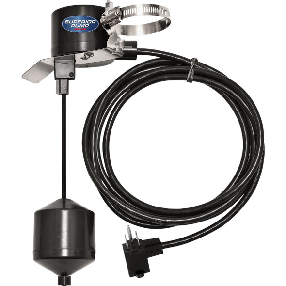 Superior Pump 10 Ft. Vertical Pump Switch with Tapered Float Ball 92010-RTL