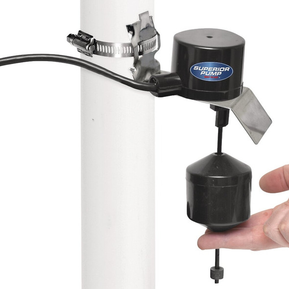 Superior Pump 10 Ft. Vertical Pump Switch with Tapered Float Ball 92010-RTL 495457