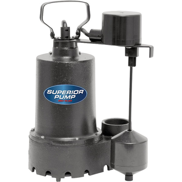 Superior Pump 1/3hp Cast Iron Sump Vfs 92341