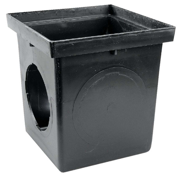 NDS 12 In. x 12 In. Black Square Catch Basin 1200
