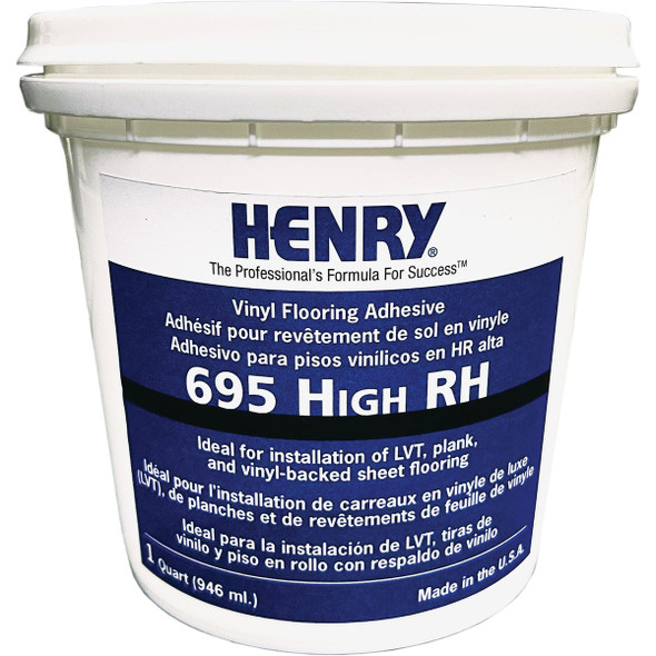 Henry 695 High RH Vinyl Floor Adhesive, 1 Qt. 38496