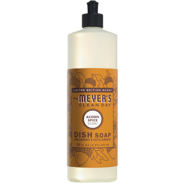 Mrs. Meyer's Clean Day 16 Oz. Acorn Spice Liquid Dish Soap 11360