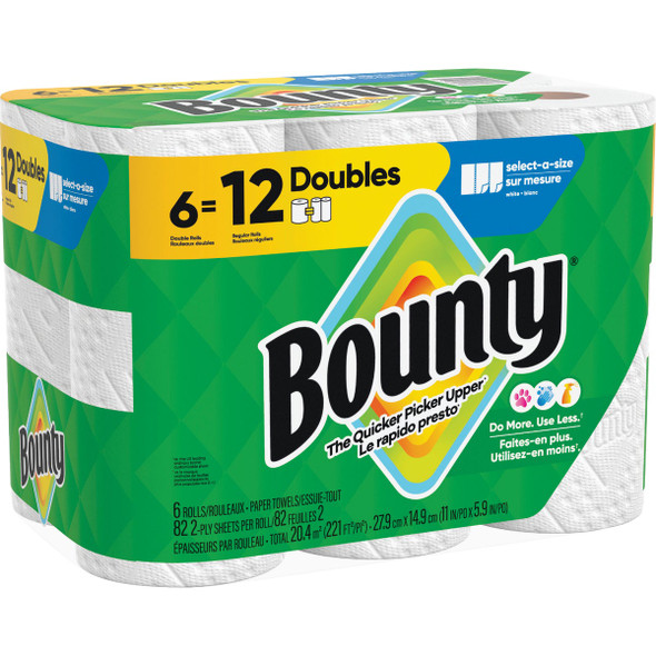 Bounty Select-A-Size Paper Towels, 6 Double Rolls 30772157039