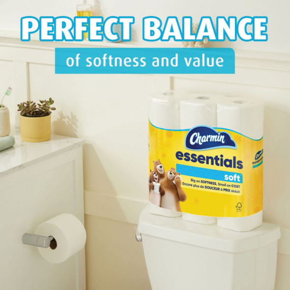 Charmin Essentials Soft Toilet Paper (6 Mega Rolls) 3077204537 Pack of 3 616506