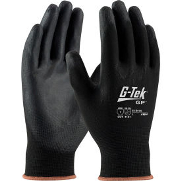 PIP 33-B125/XL G-Tek GP General Duty Nylon Glove PU Coated Black XL 12 Pairs PIP 33-B125/XL G-Tek GP General Duty Nylon Glove PU Coated Black XL 12 Pairs