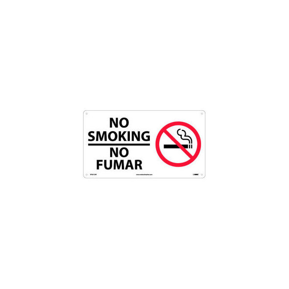 Bilingual Plastic Sign - No Smoking