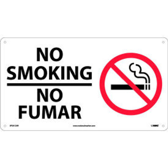 Bilingual Plastic Sign - No Smoking