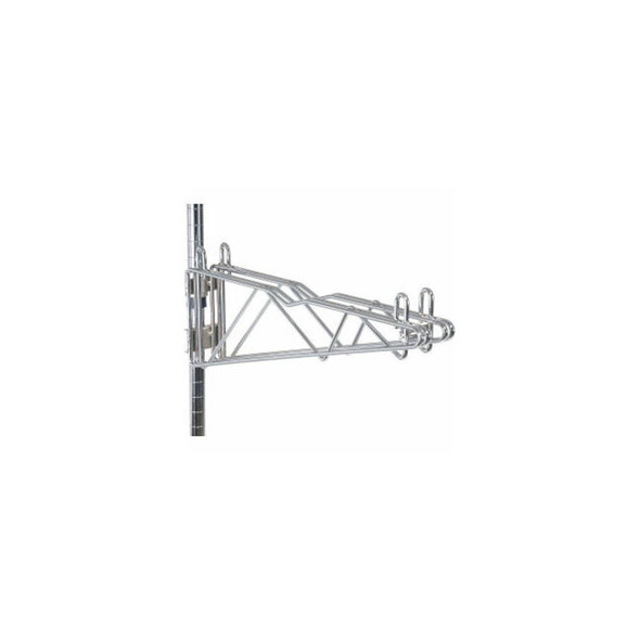 Nexel Chrome Adjustable Double Shelf Post Bracket 18""D
