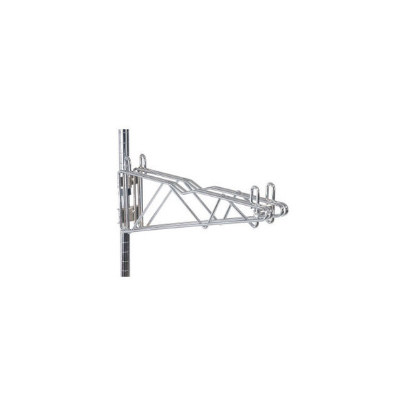 Nexel Chrome Adjustable Double Shelf Post Bracket 14""D