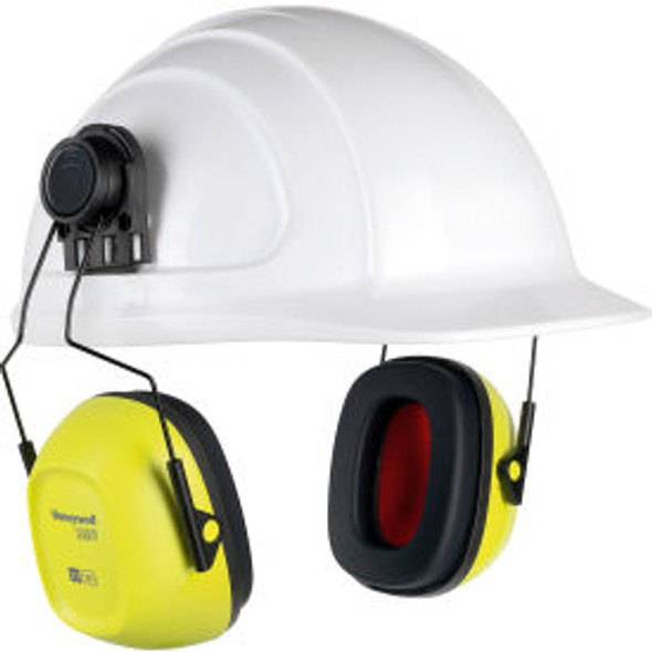 Honeywell Verishield Hard Hat Mounted Ear Muff 27 dB Hi Visibility