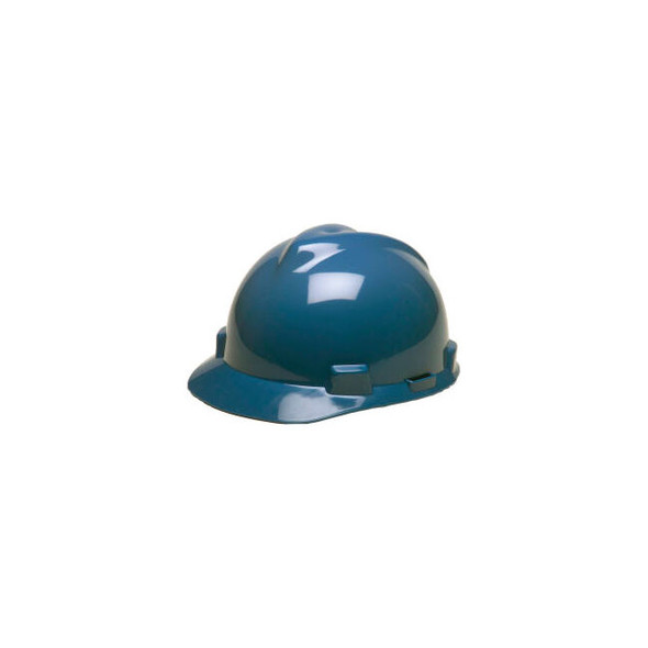 MSA V-Gard Hard Hats Front Brim Fas-Trac Suspension Blue 475359