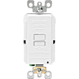 Leviton GFRBF-W SmartlockPro Blank Face w/Indicator Light 20A Self Testing White